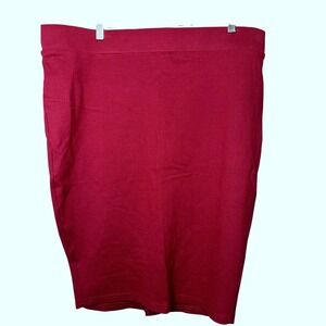Torrid Plus Size 2 Burgundy Pencil Skirt Career Work Business‎ Casual